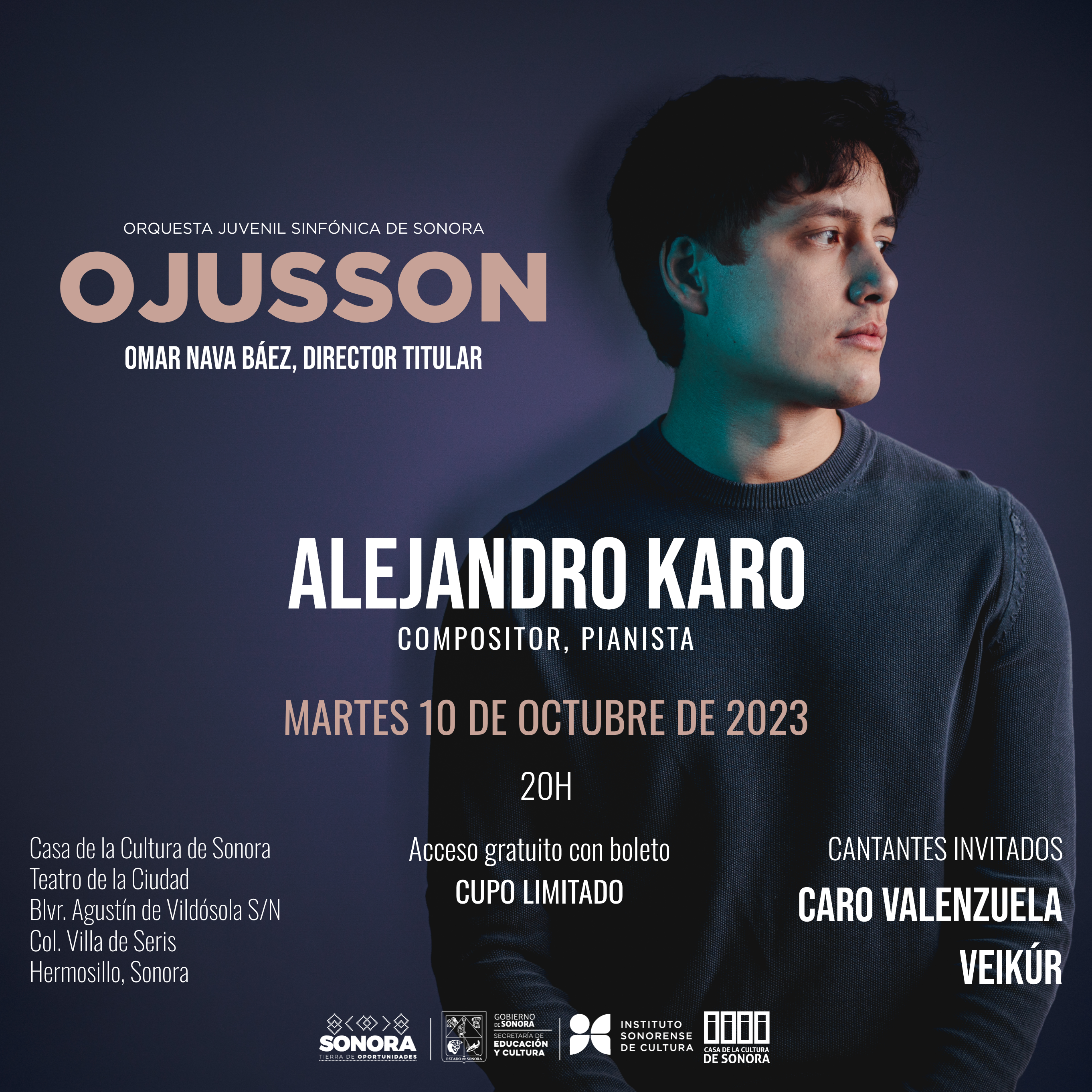 Concierto de la Orquesta Sinfónica Juvenil de Sonora con Alejandro Karo